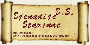 Đenadije Starinac vizit kartica